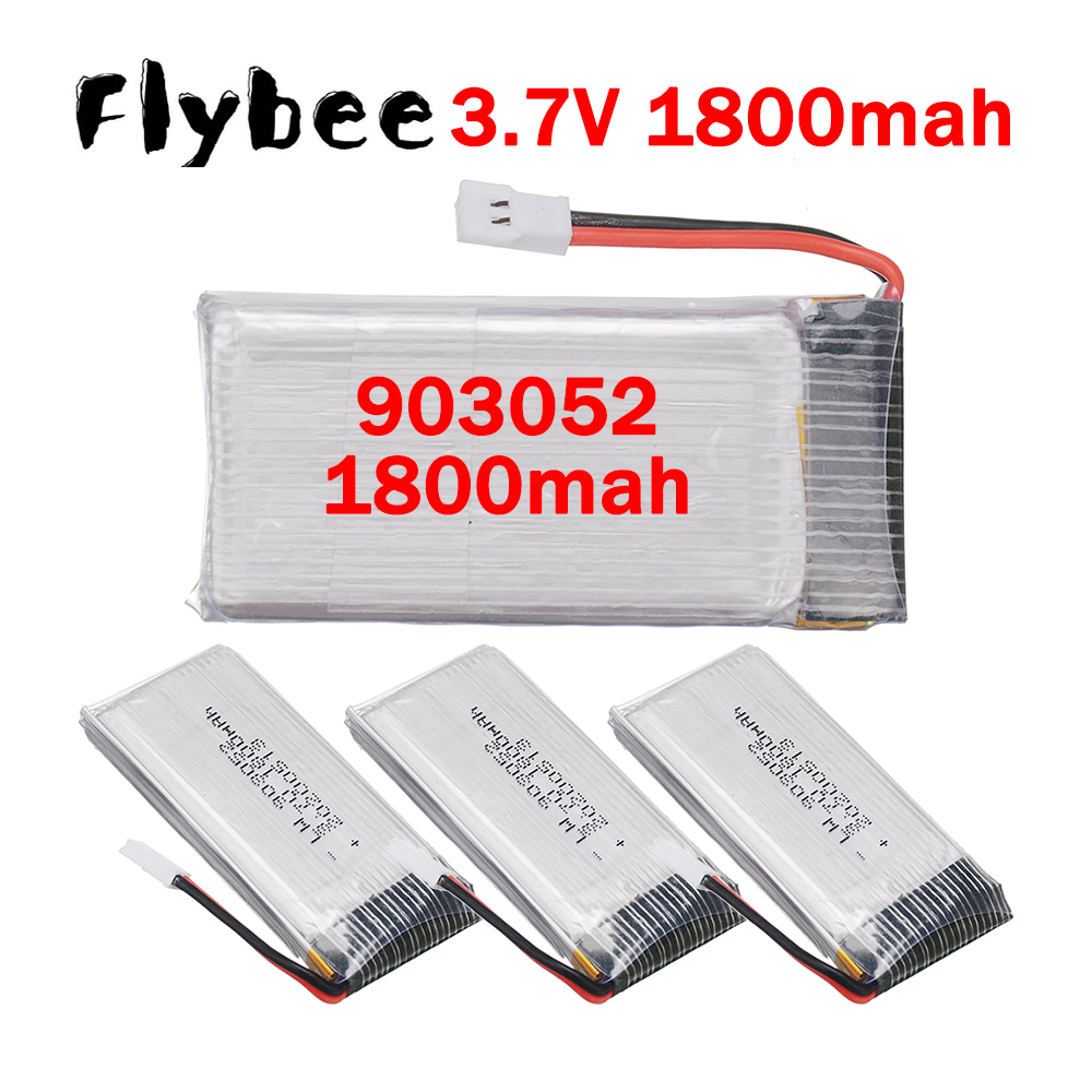 Rc Hobby Drone - 5IN1 Charger 903052 3.7V 1800mAh Lithium