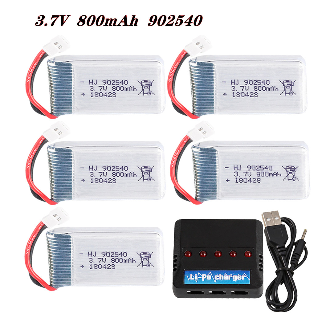 Rc Hobby Drone - 3.7V 800mAh 902540 25C Lipo Battery