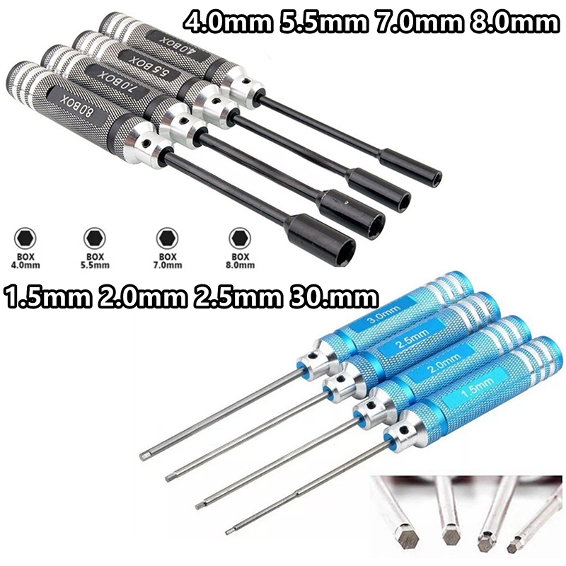 4Pcs Titanium Hex Screwdriver  - Rc Hobby Electric Screwdriver review and price