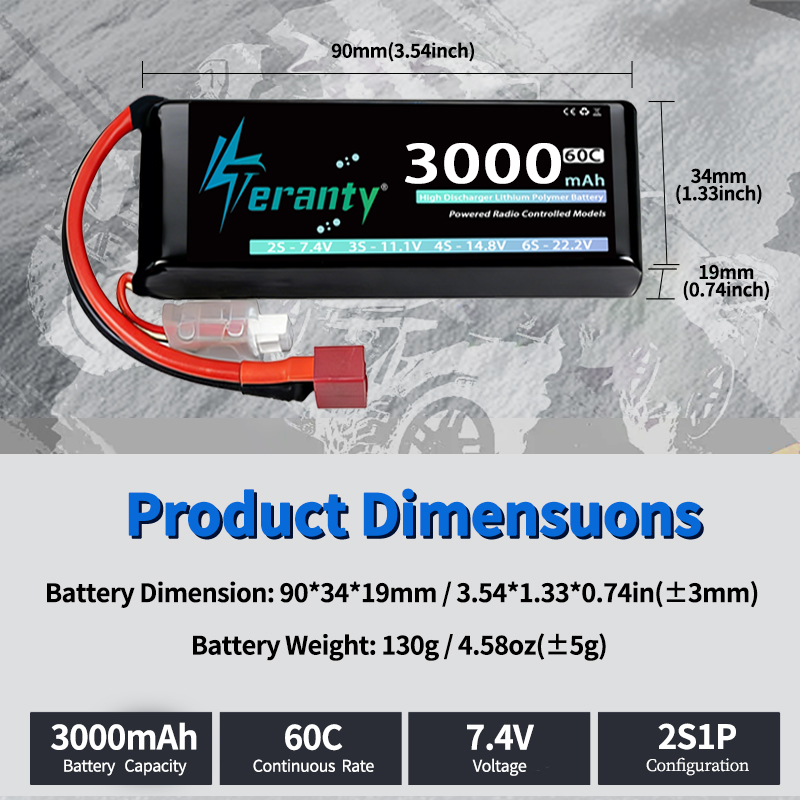 TERANTY 2S 3000mAh Lipo Batter - Rc Hobby Drone review and price