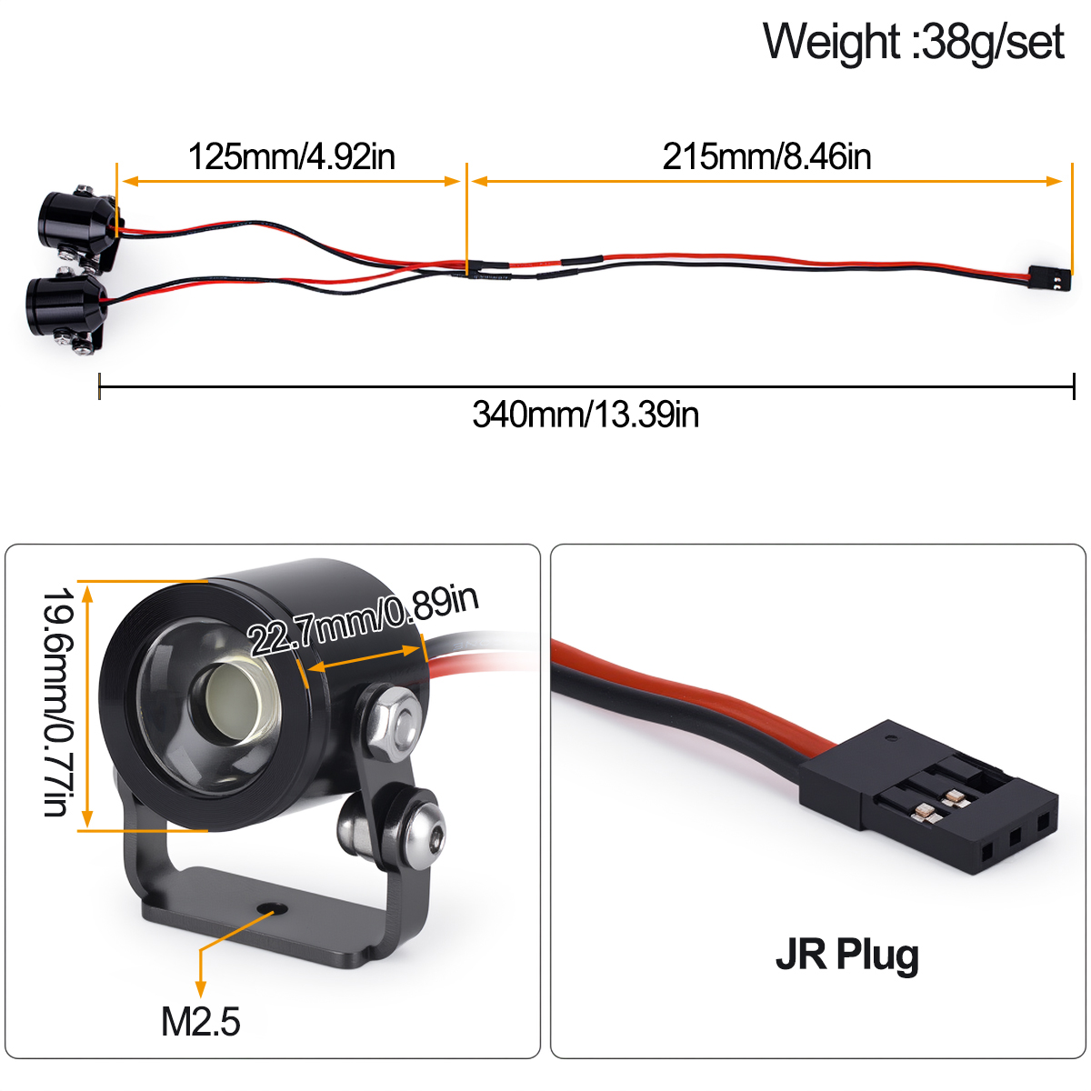 RC Car LED Light Headlight Spo - Rc Crawler 4X4 review and price