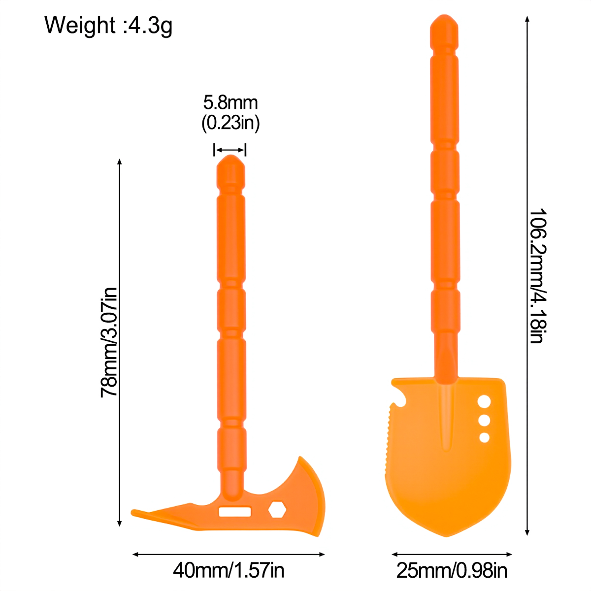 Simulated Plastic Shovel Picka - Rc Crawler 4X4 review and price