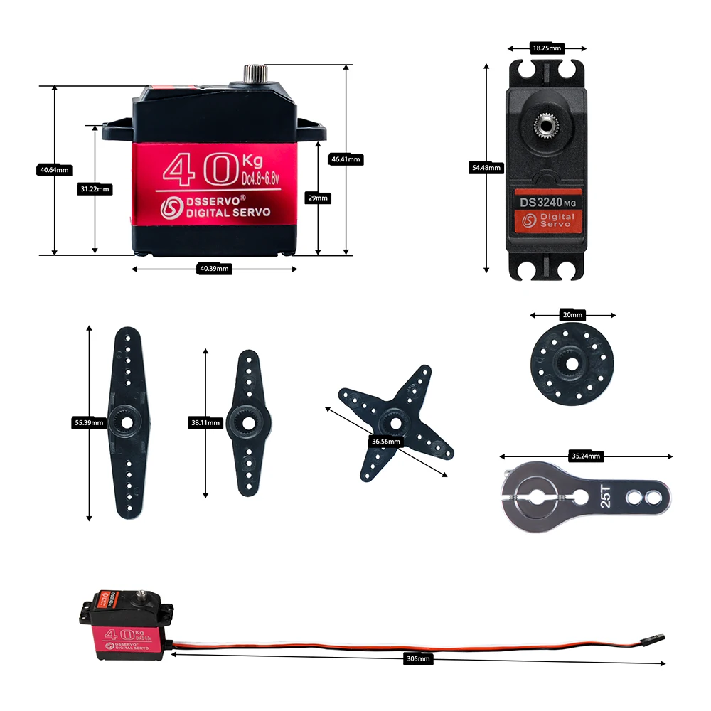 40KG Dsservo DS3240 Large Torq - Rc Hobby Products review and price