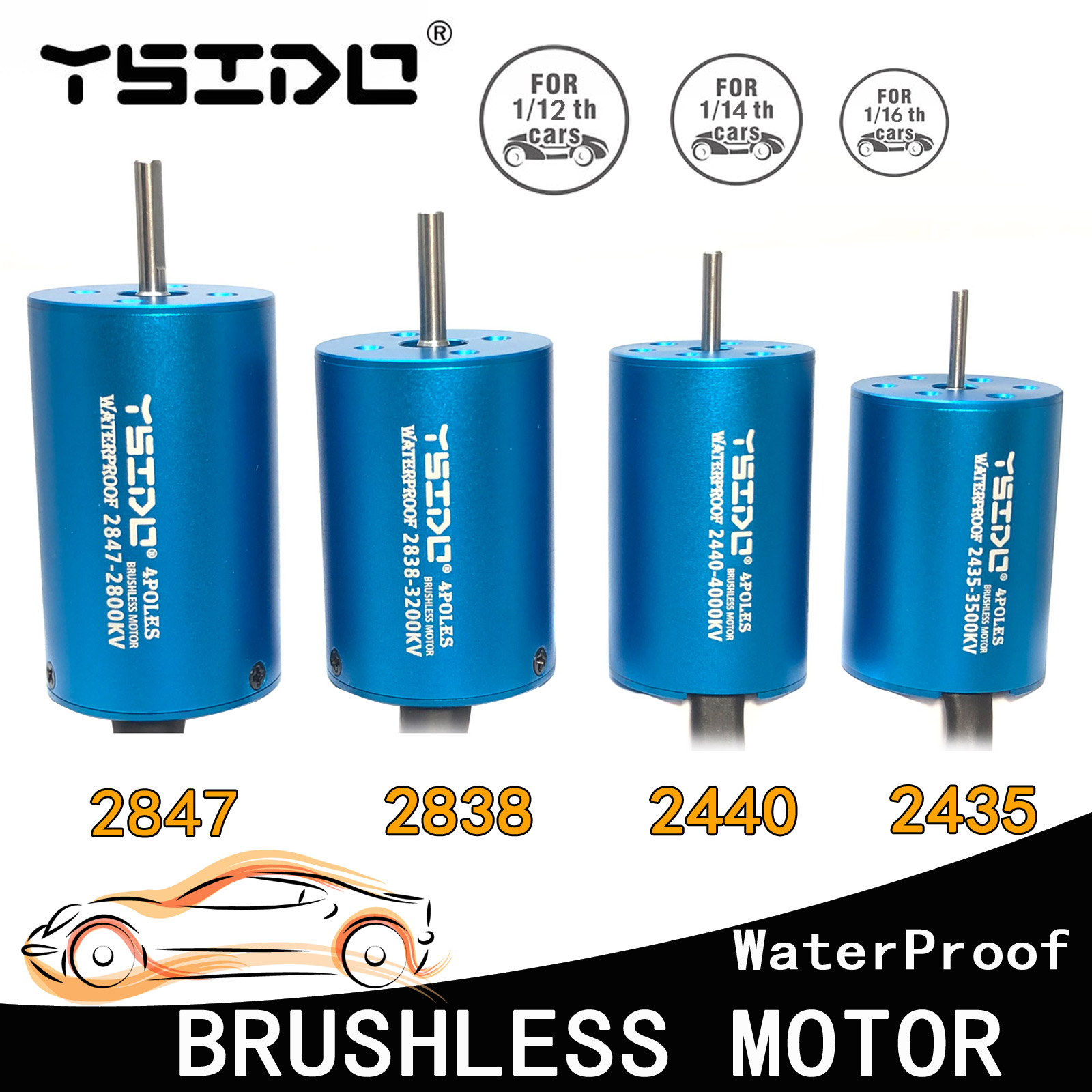 YSIDO 2435 2440 2838 2847 Brus - Rc Remo Hobby review and price