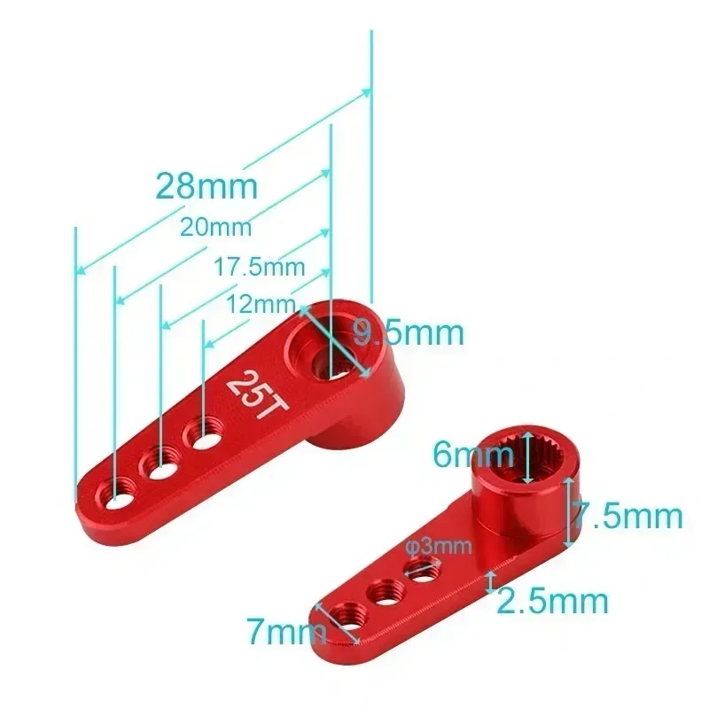 NEEBRC 25T Metal Servo Arm 3 H - Rc Hobby Products review and price