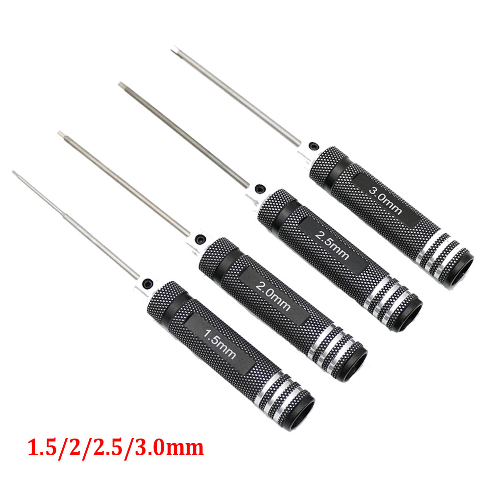 4PCS 1.5/2/2.5/3.0mm Black Hex - Rc Hobby Electric Screwdriver review and price