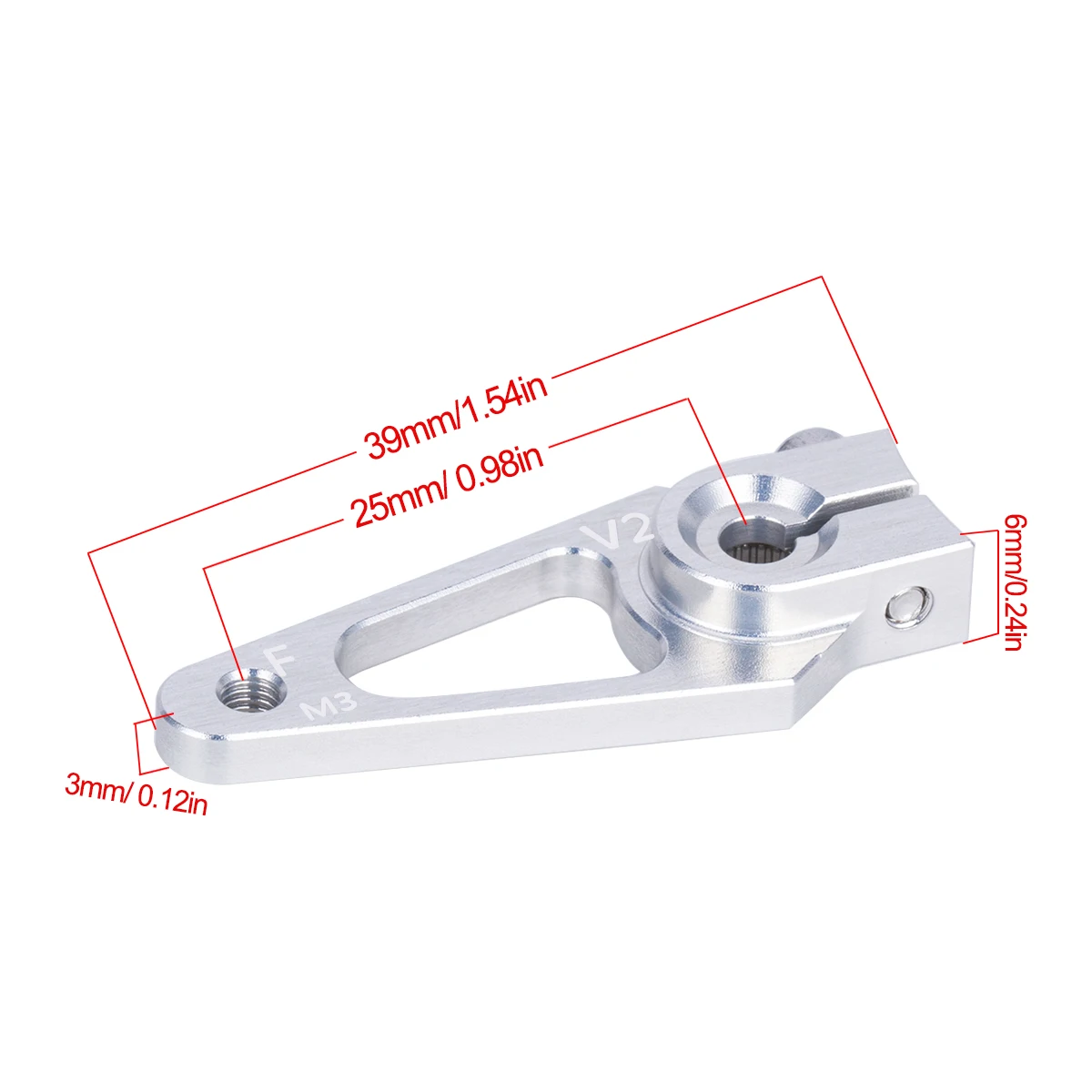 39mm M3 7075 Aluminum 25T Serv - Rc Hobby Products review and price