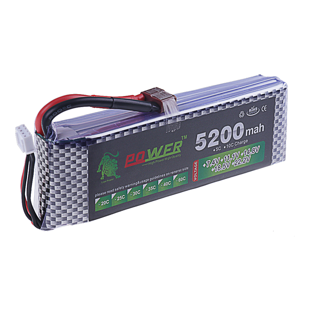 3S Lipo Battery 11.1V 5200mah  - Rc Hobby Drone review and price